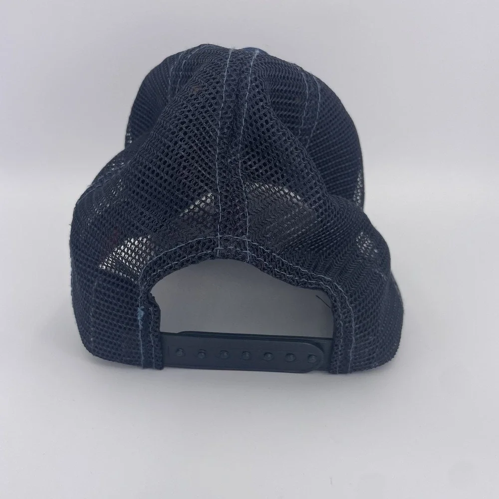 McDonalds Hat Snap Back Cap Employee Mesh Blue Crew Staff Restaurant Apparel